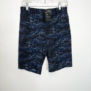 Nike Golf shorts Men medium 28 Flex Camo Blue Black Standard Fit Hybrid G